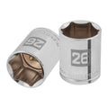 Dado de 26 mm, 6 puntas, cuadro 1/2', TRUPER