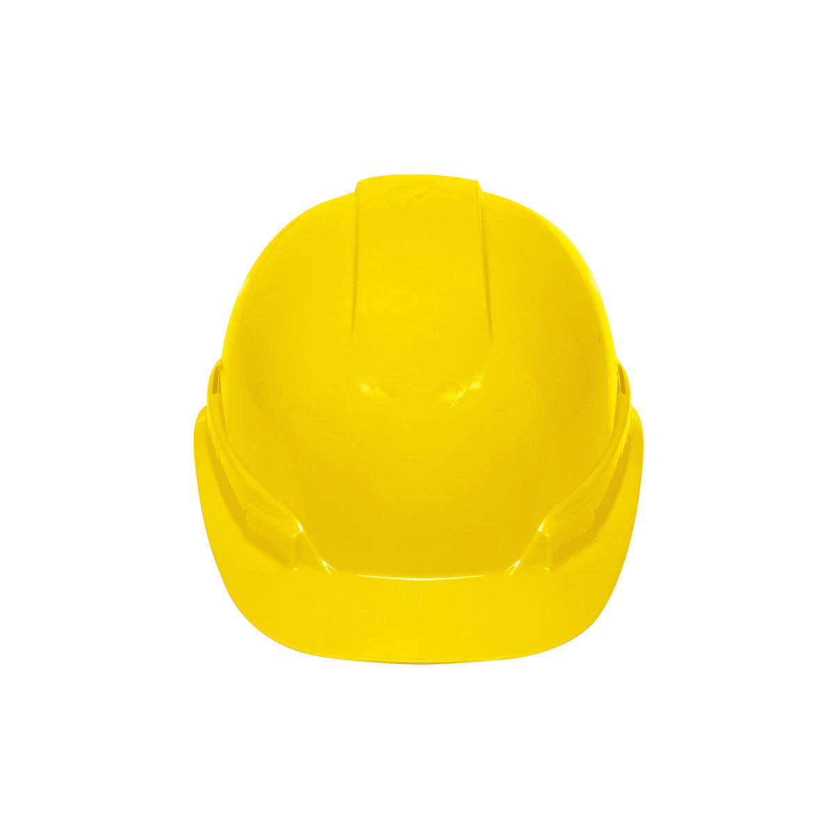 Casco de seguridad ventilado, ajuste de matraca, amarillo