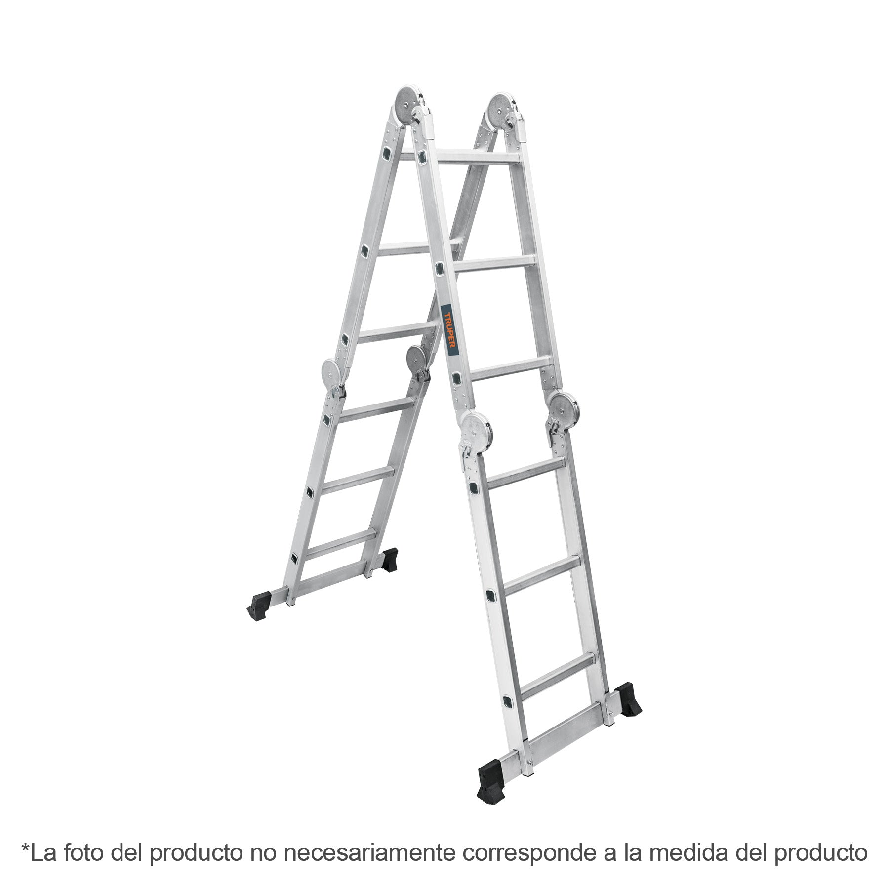 Escalera multiposición 16 peldaños, capacidad 150 kg, TRUPER
