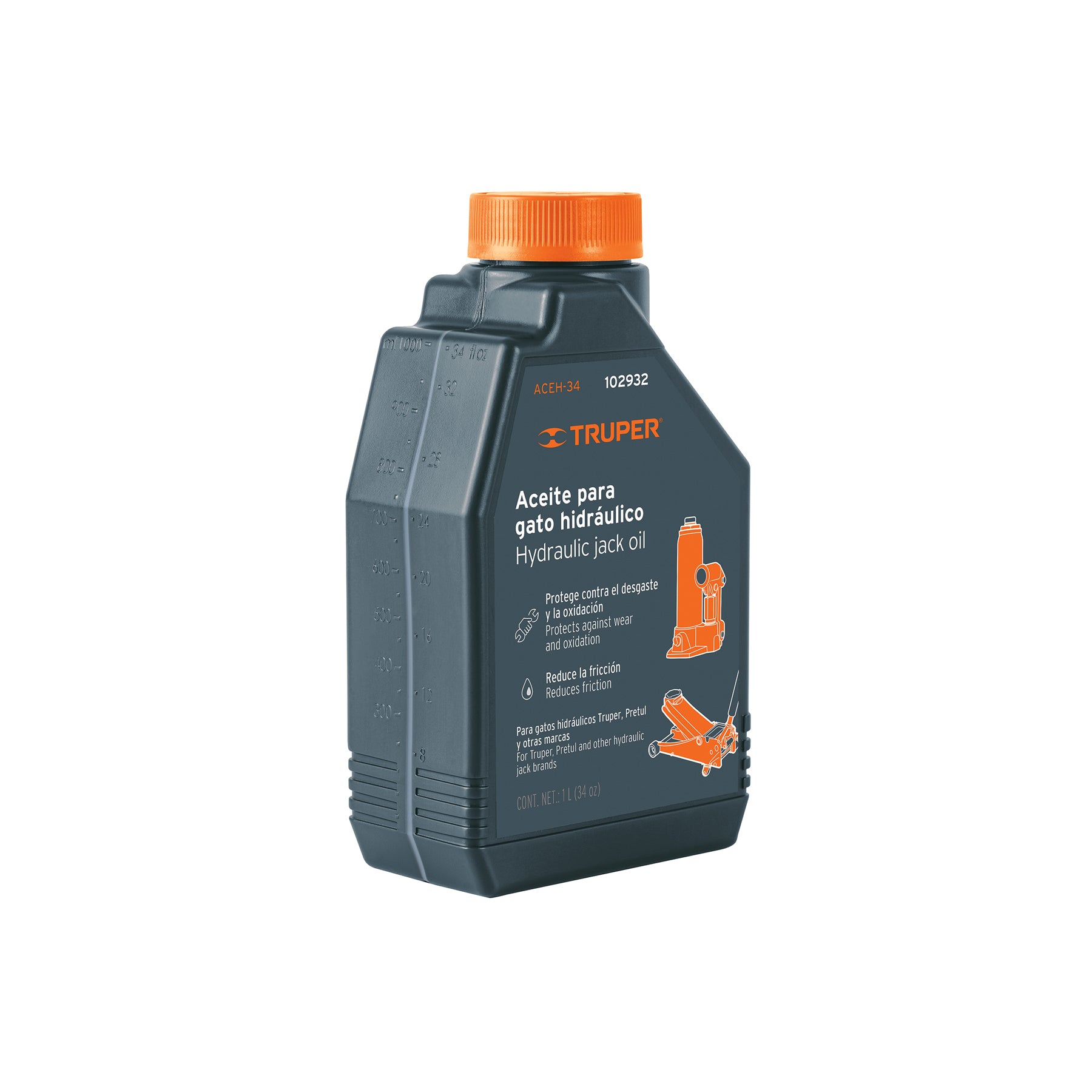 Aceite hidráulico para gatos, 1 Litro, TRUPER