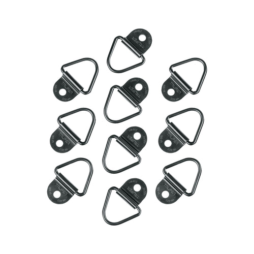 10 anclajes para amarre de carga, anillo en 'V' espesor 1/4'