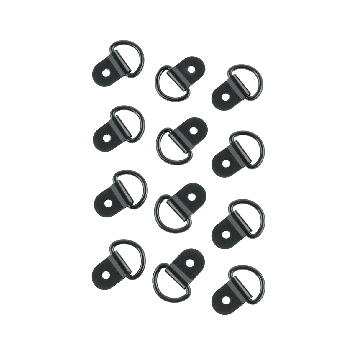 12 anclajes para amarre de carga, anillo en 'D' espesor 1/8'