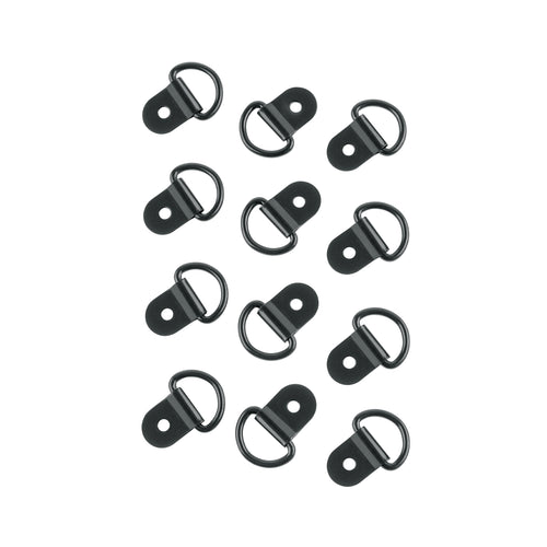 12 anclajes para amarre de carga, anillo en 'D' espesor 1/8'