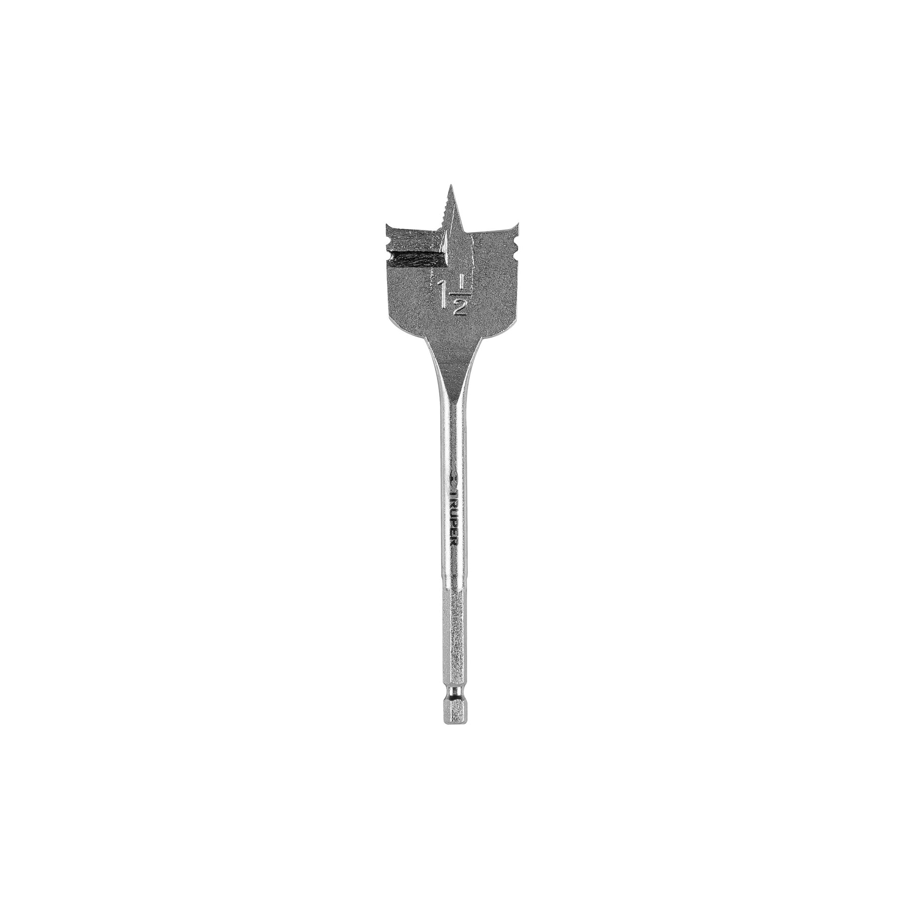 Broca plana de manita 1-1/2' para madera, TRUPER