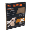 Lija para madera papel cabinet, grano 80, TRUPER