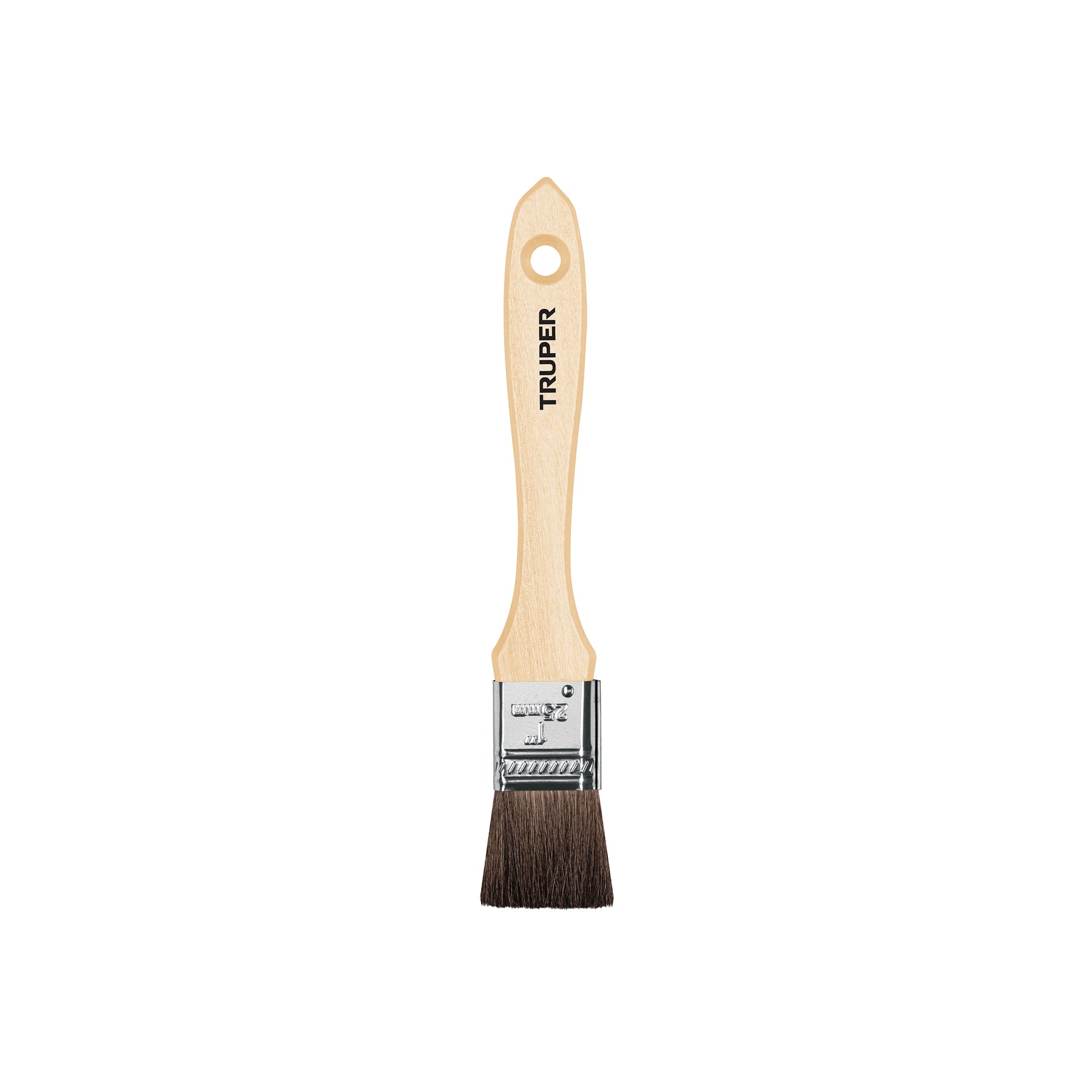 Brocha pelo de camello de 1' con mango de madera, TRUPER