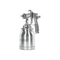 Pistola p/pintar succión HVLP vaso aluminio, 1.4 mm, TRUPER