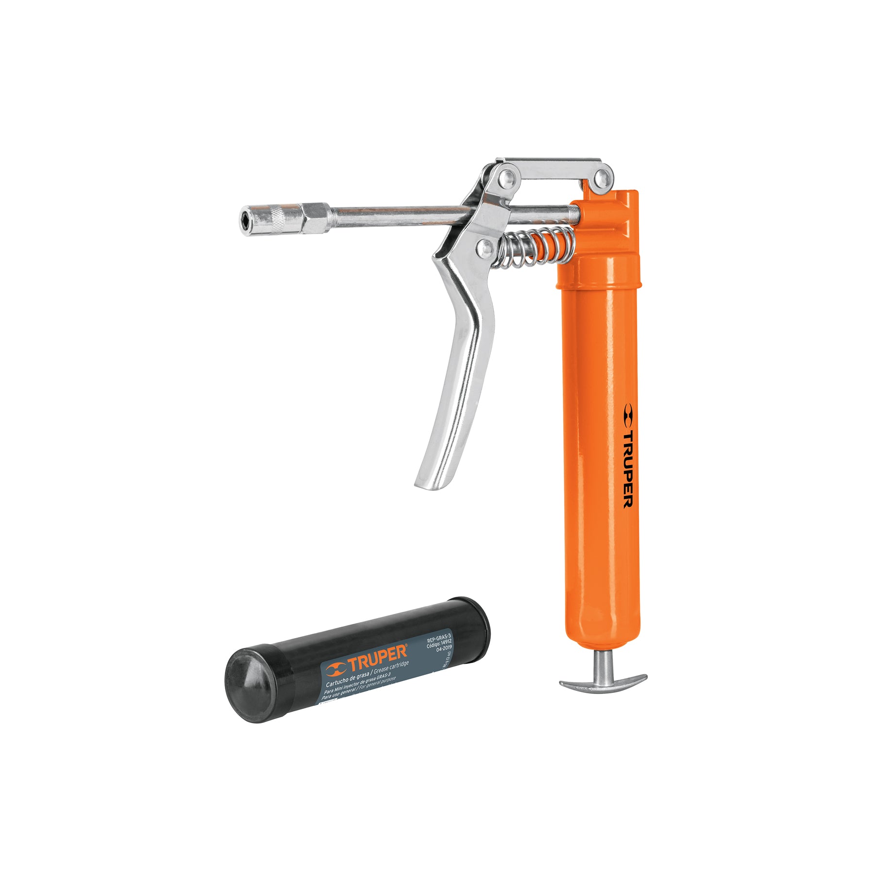 Mini inyector de grasa 3 oz, 3000 PSI, TRUPER