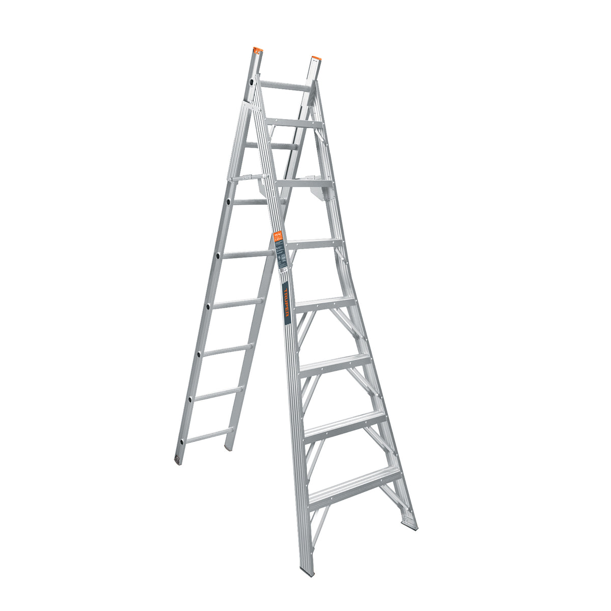 Escalera convertible, tipo ll, 15 escalones, TRUPER