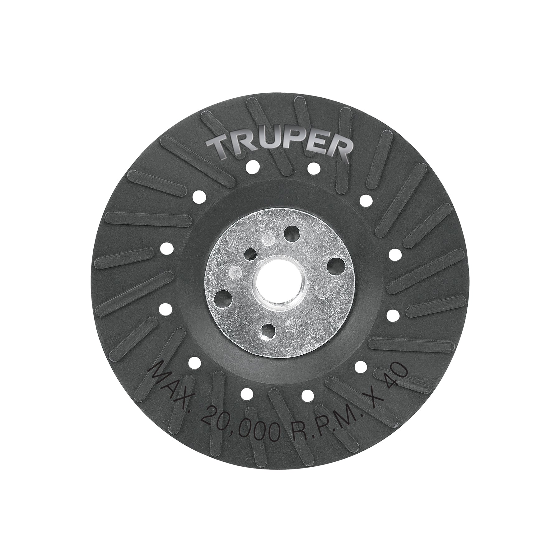 Respaldo para discos de lija 4-1/2', eje 5/8, TRUPER