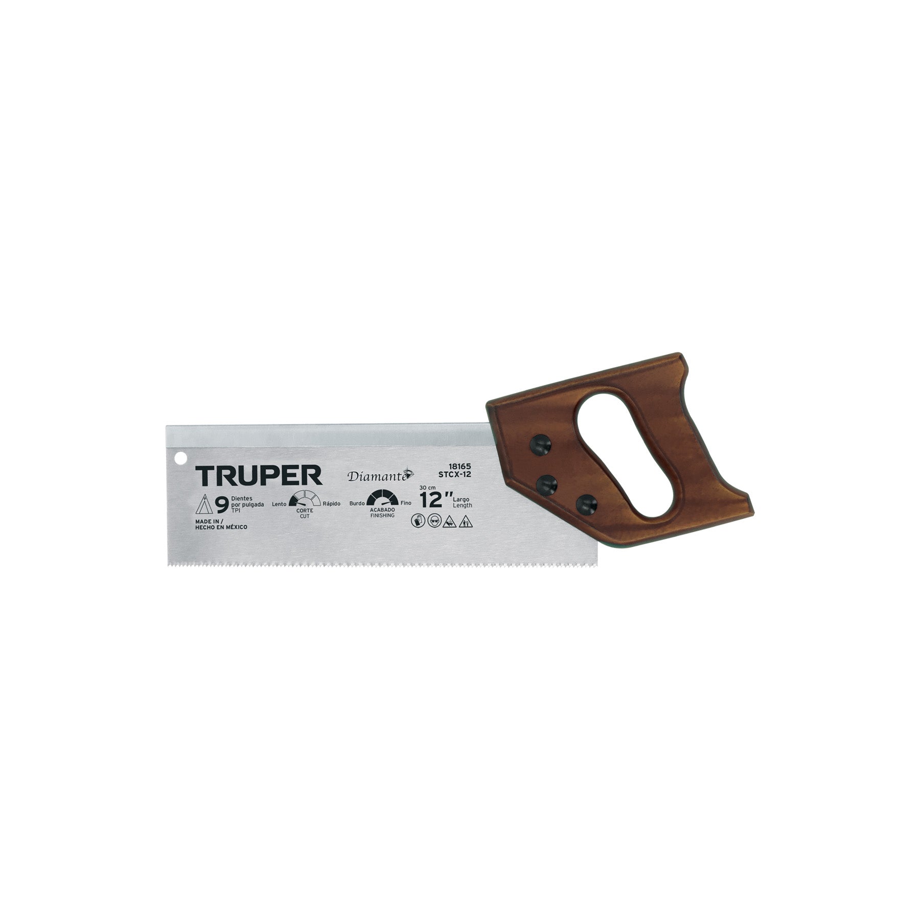 Serrucho de costilla 12' Diamante, 12 DPP, TRUPER