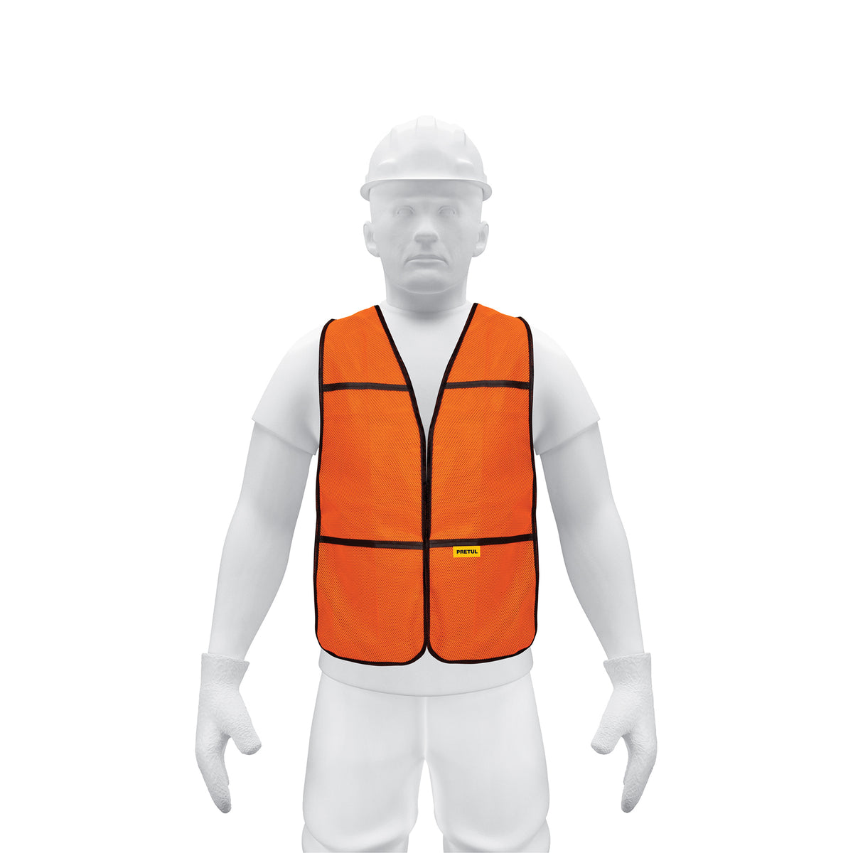Chaleco de seguridad, uso de día, naranja, PRETUL