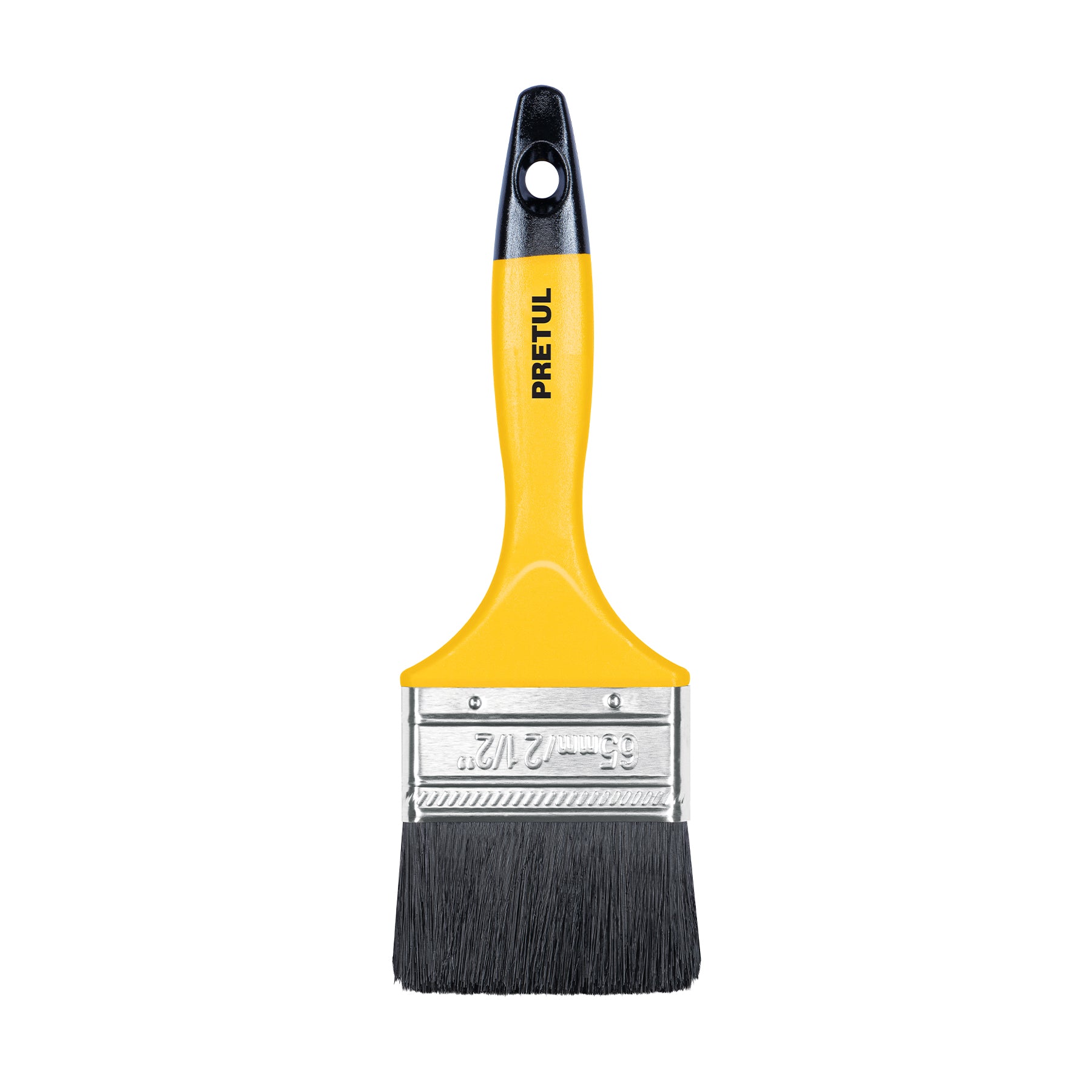 Brocha uso general de 2-1/2' con mango de plástico, PRETUL