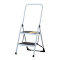 Escalerilla tubular, plegable, 2 peldaños con barandal(DESC)