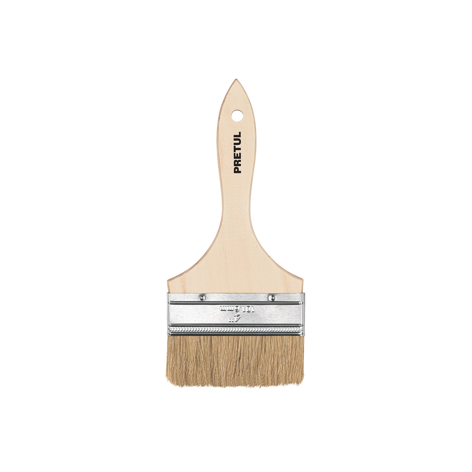 Brocha uso general de 4' con mango de madera, PRETUL