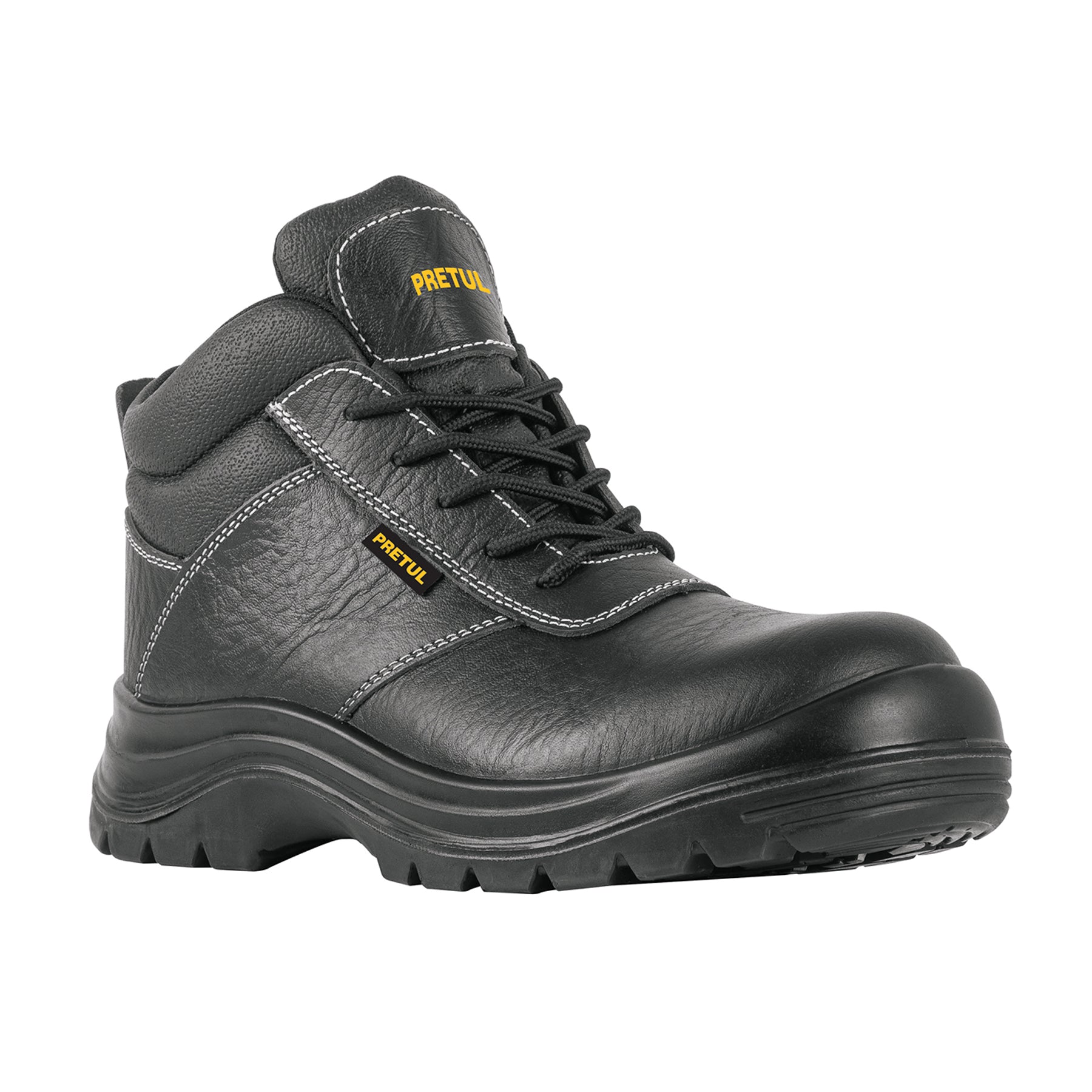 Bota de seguridad negra, #27, casquillo de composite, PRETUL