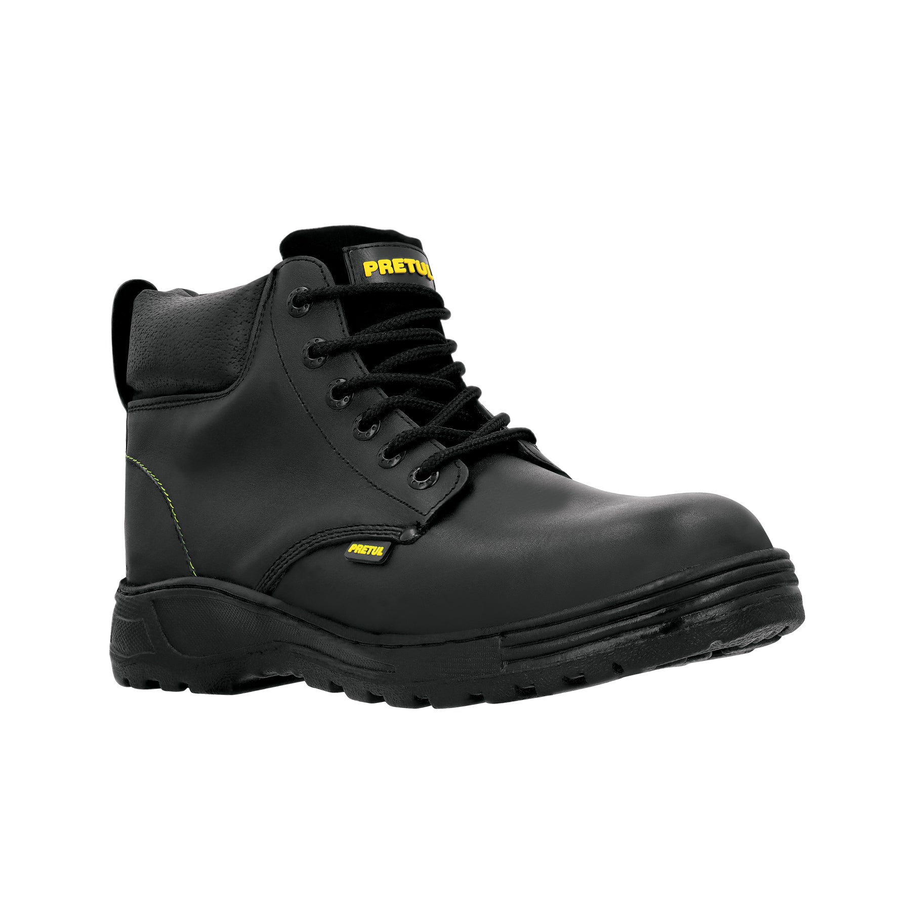 Bota de seguridad negra, #29, casquillo de composite, PRETUL