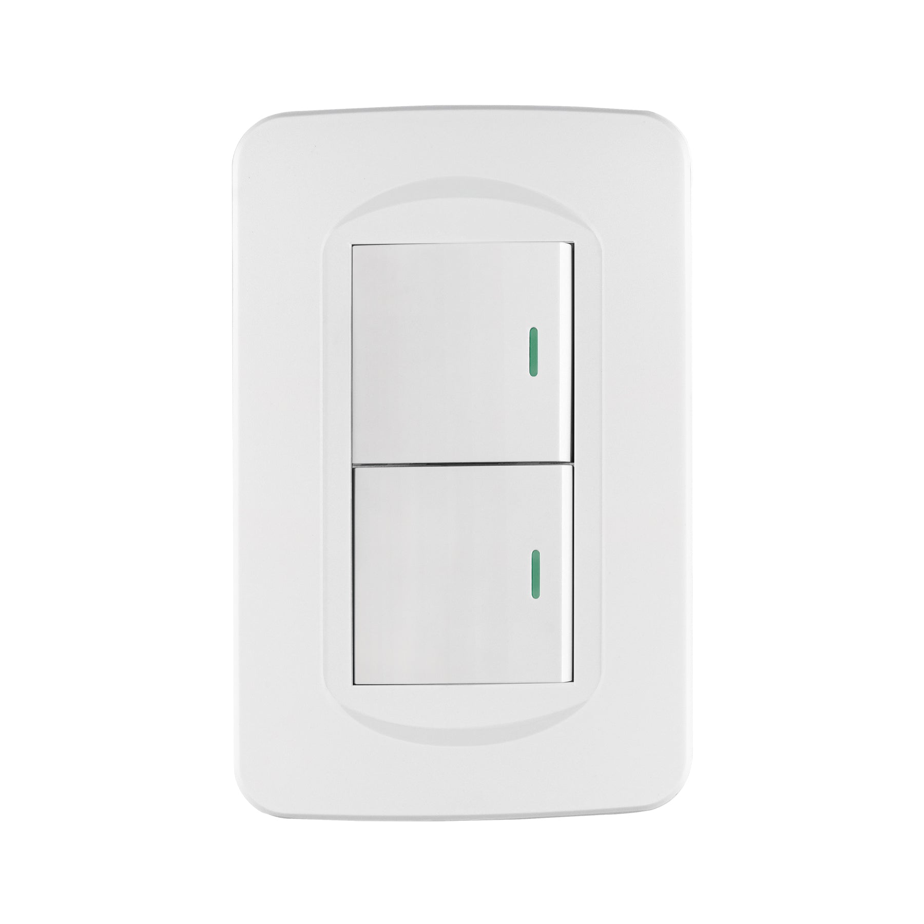 Placa armada 1 interruptor y 1 de 3 vías 1.5 mód, Toledo