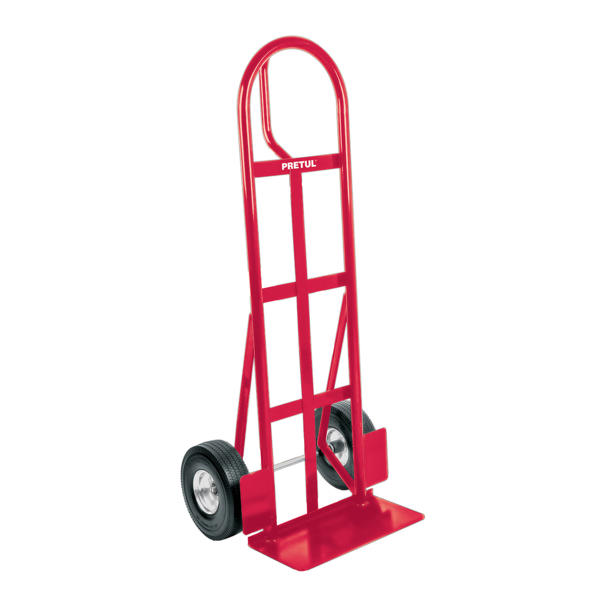 Diablo de carga de 370 kg, ruedas imponchables PU, asa 'D'