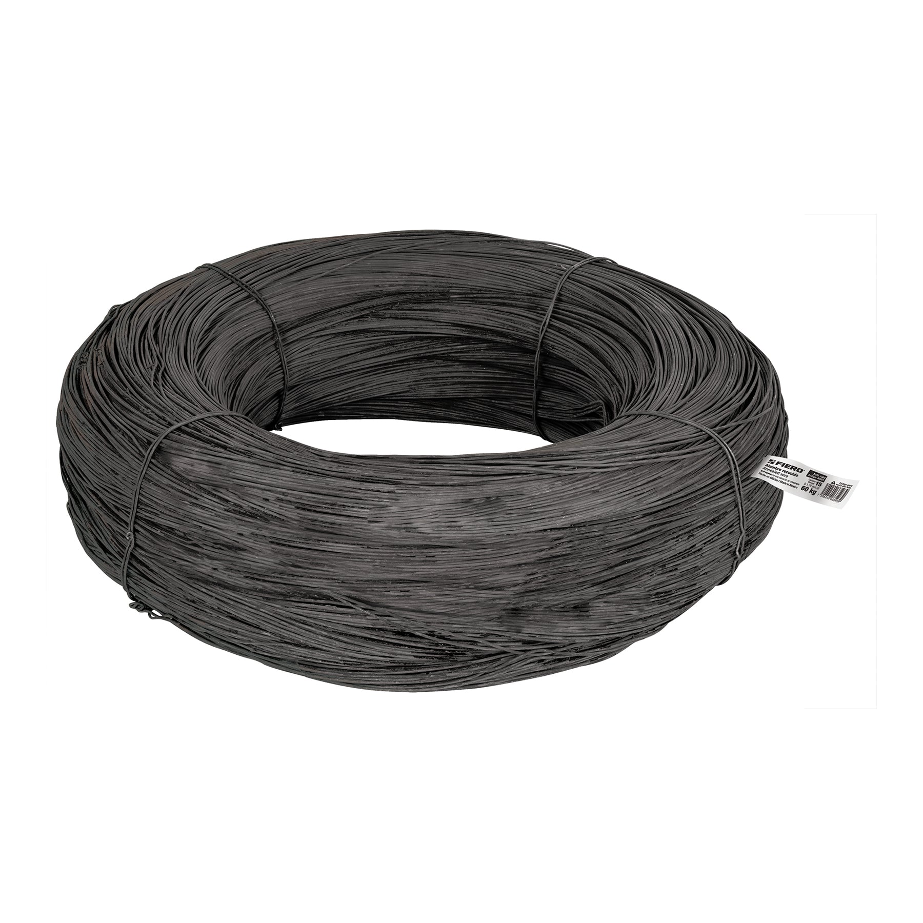 Kilo de alambre recocido calibre 15 en rollo de 60 kg, FIERO