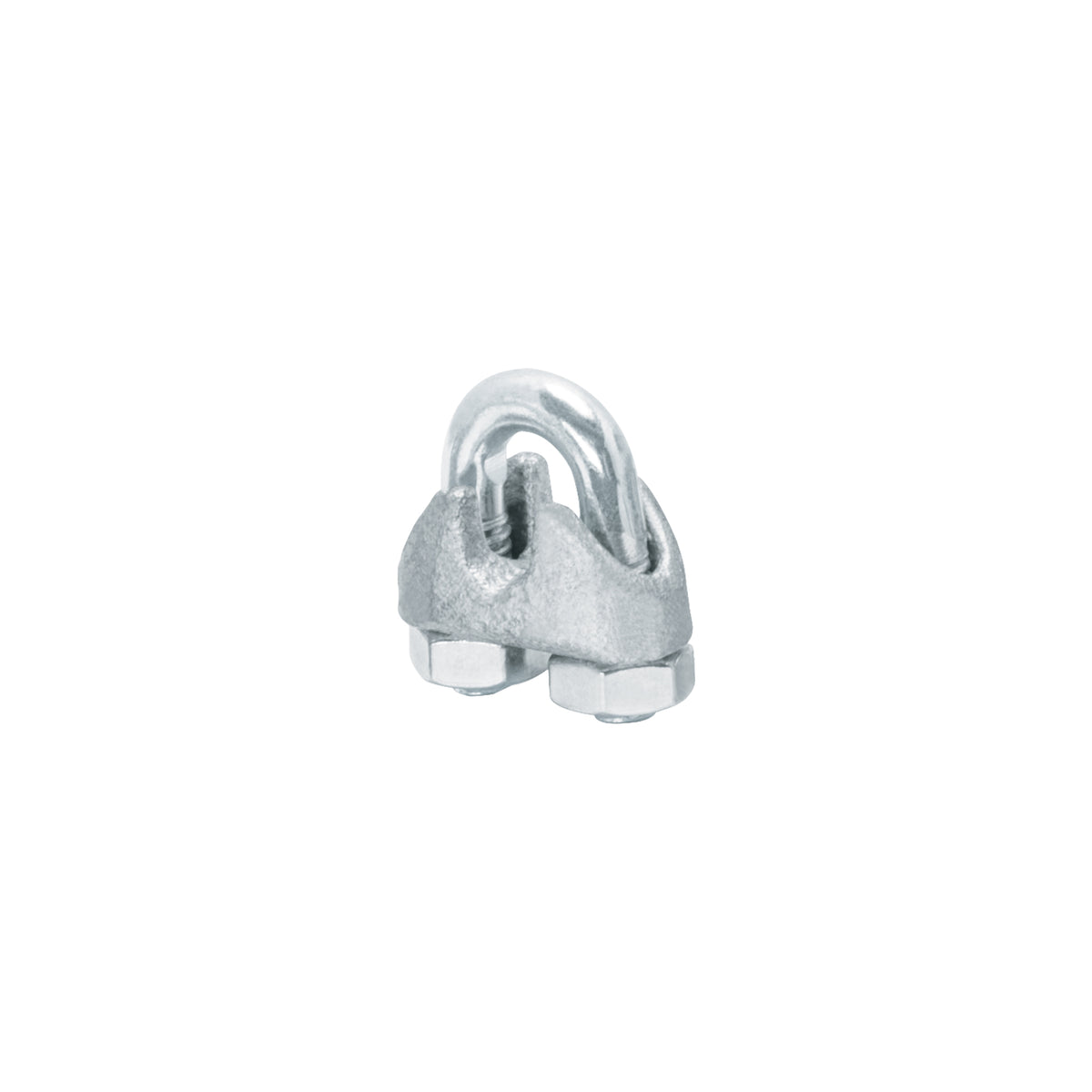Bolsa c/50 nudos (perros) de hierro p/cable de 3/16', FIERO