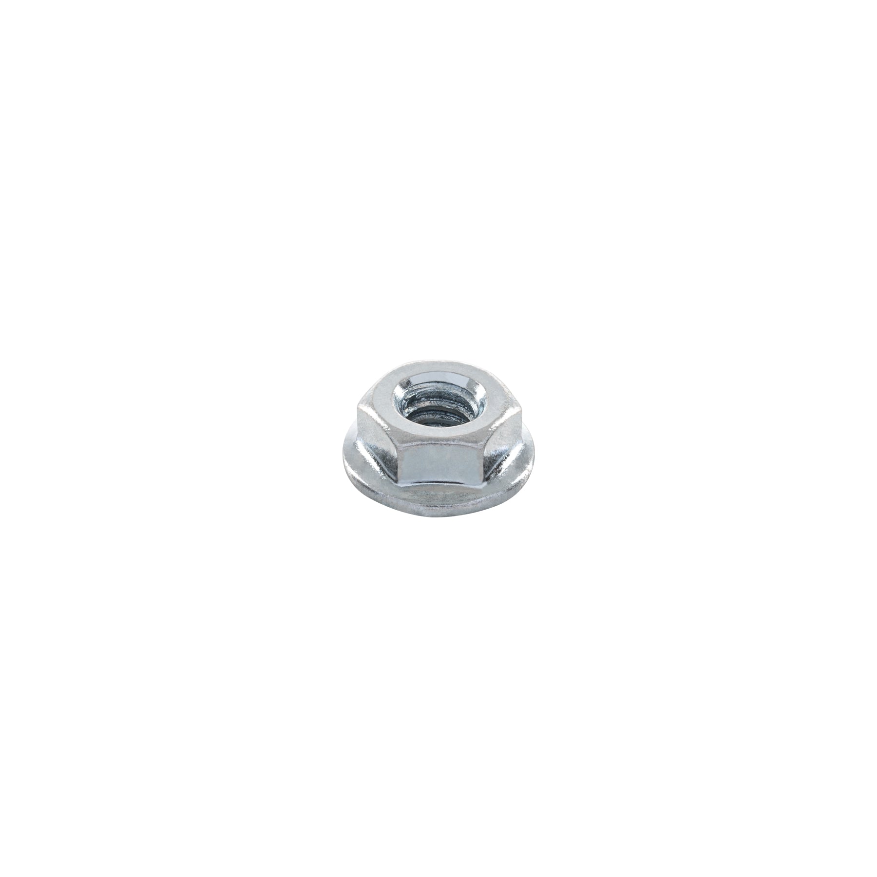 Bolsa con 100 tuercas flange, 1/4', acero galvanizado, FIERO