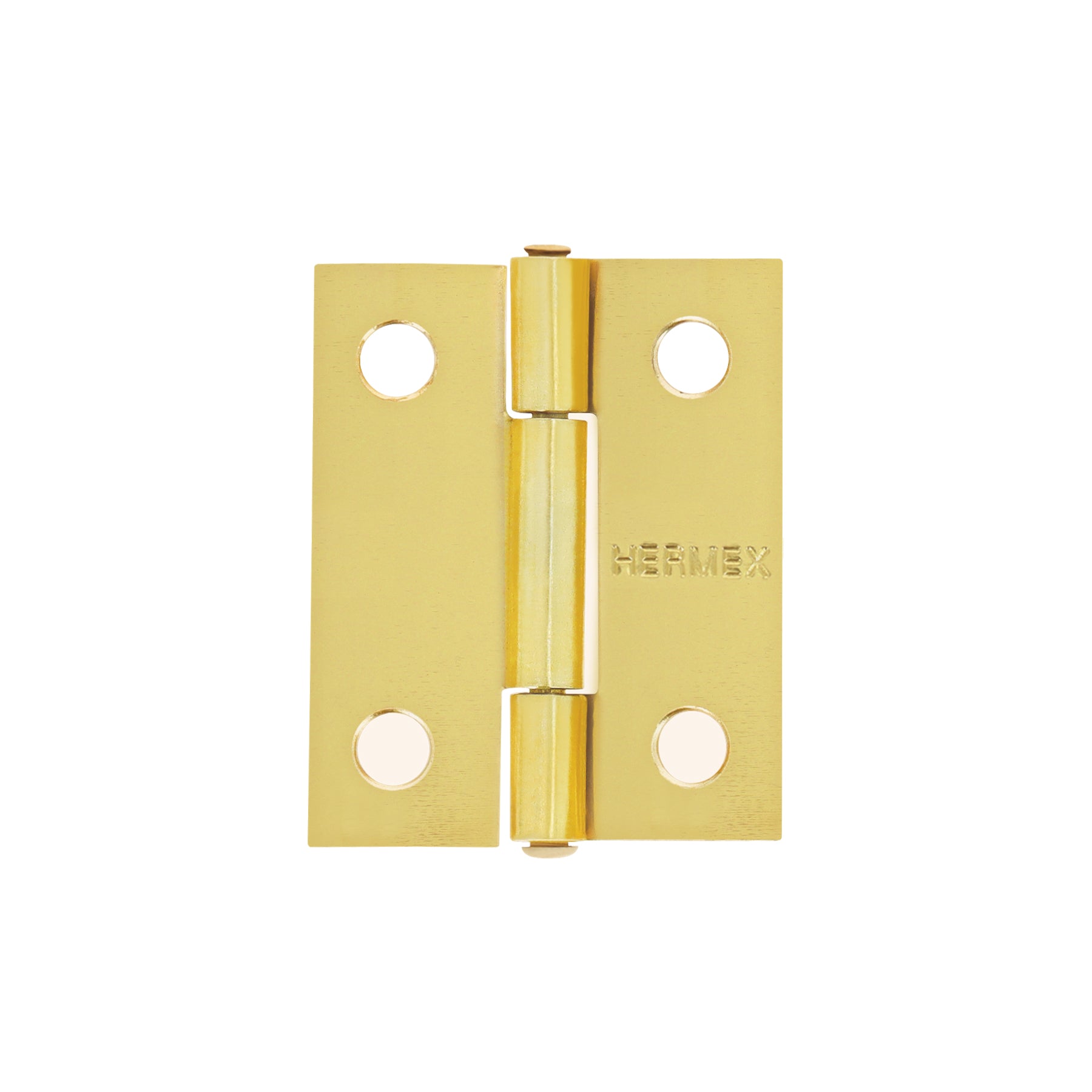 Bisagra rectangular 1-1/2' acero latonado, HERMEX
