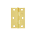 Bisagra rectangular 2-1/2' acero latonado, HERMEX