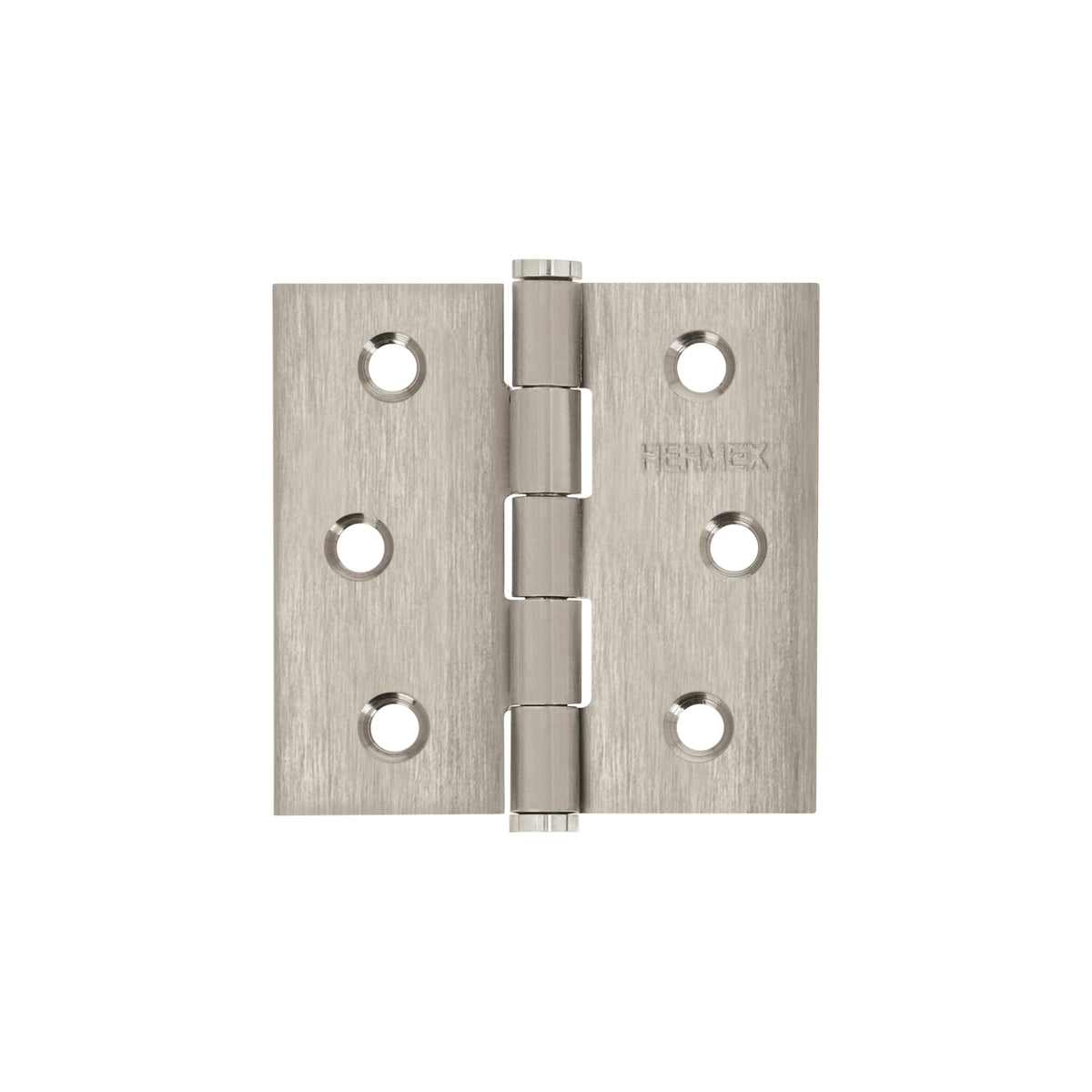 Bisagra cuadrada 2-1/2' acero inox, cabeza plana, HERMEX