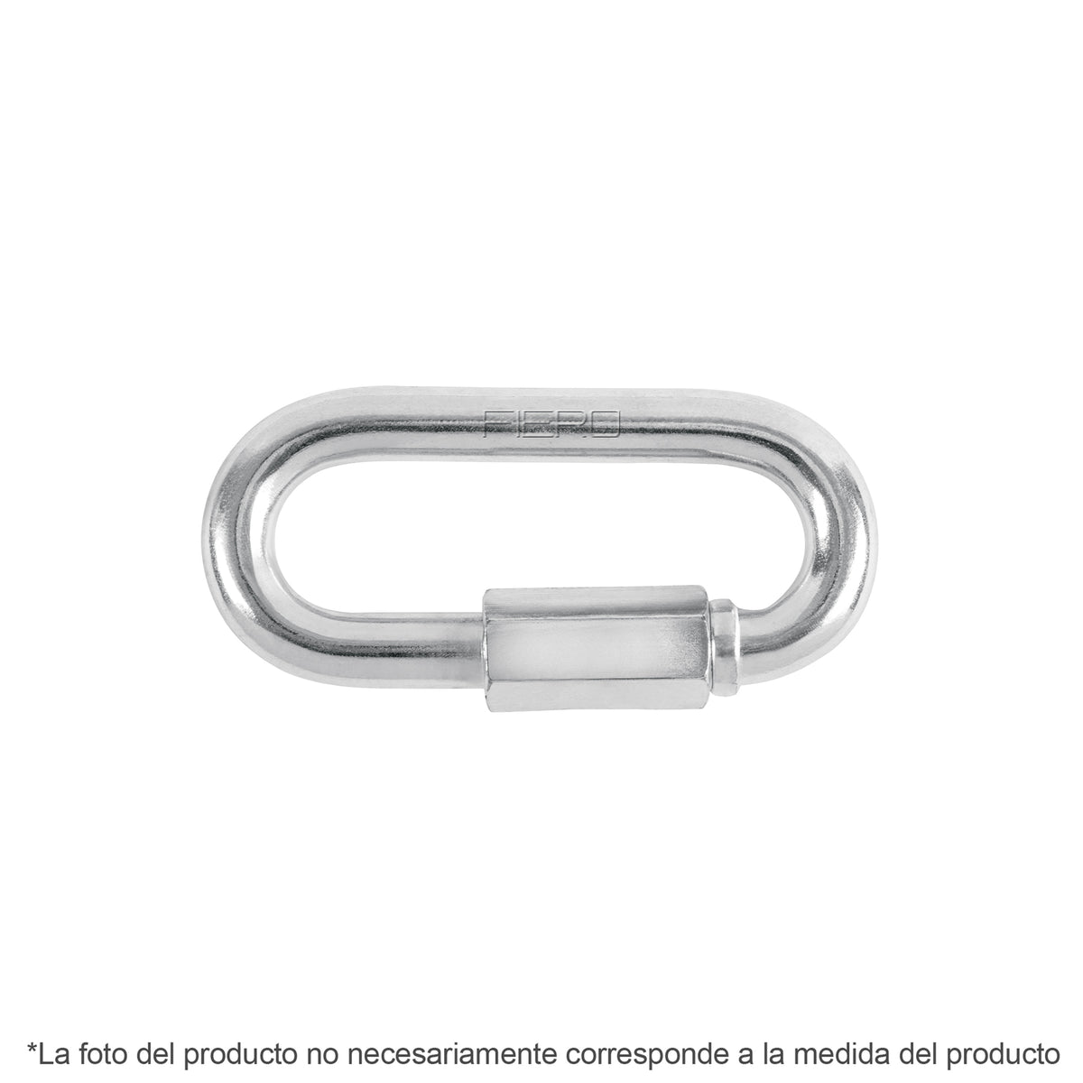 Bandola de acero de 3/8' con seguro, FIERO