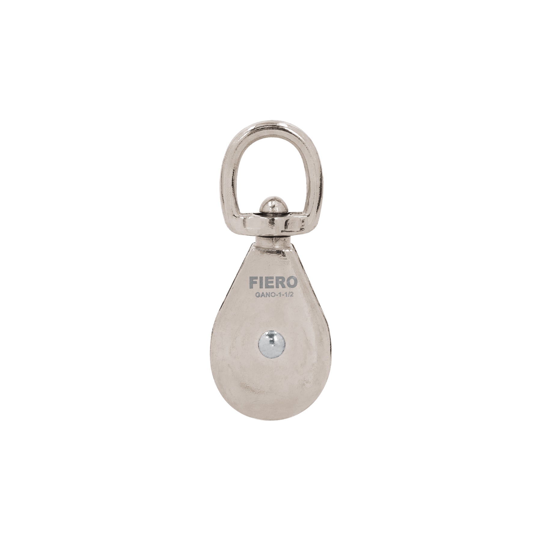 Garrucha para noria giratoria 1-1/2'sencilla niquelada,FIERO