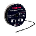 Metro de cadena de 3 mm de plástico negra, carrete de 50 m