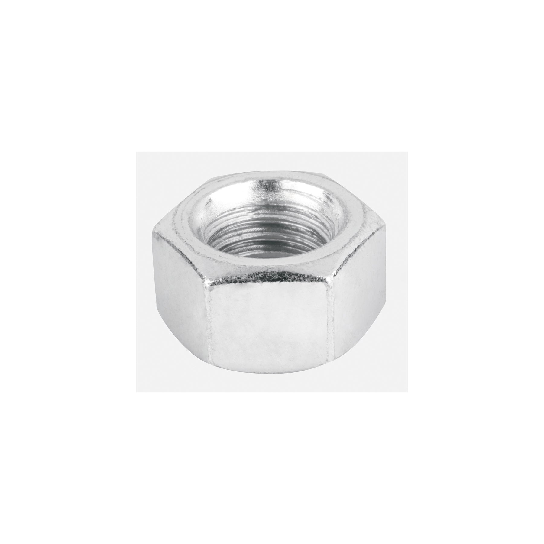 Bolsa con 50 tuercas 1/2' hexagonales de acero galvanizado