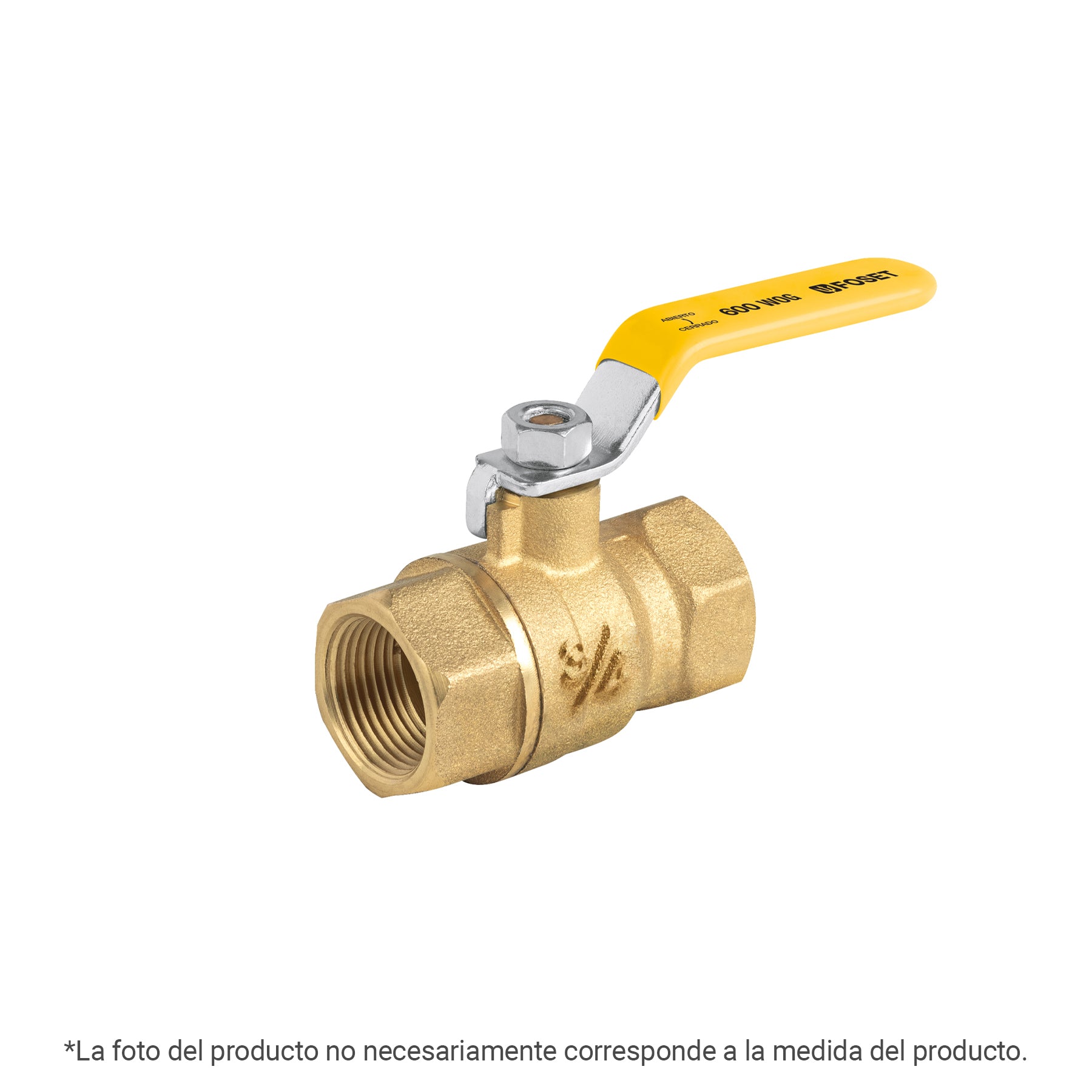 Válvula de esfera para gas, roscable, 1-1/4', alta presión