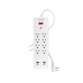 Multicontacto 8 entradas, 2 USB A 2 USB C, blanco, VOLTECK