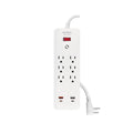 Multicontacto 6 entradas, 2 USB A 2 USB C, blanco, VOLTECK