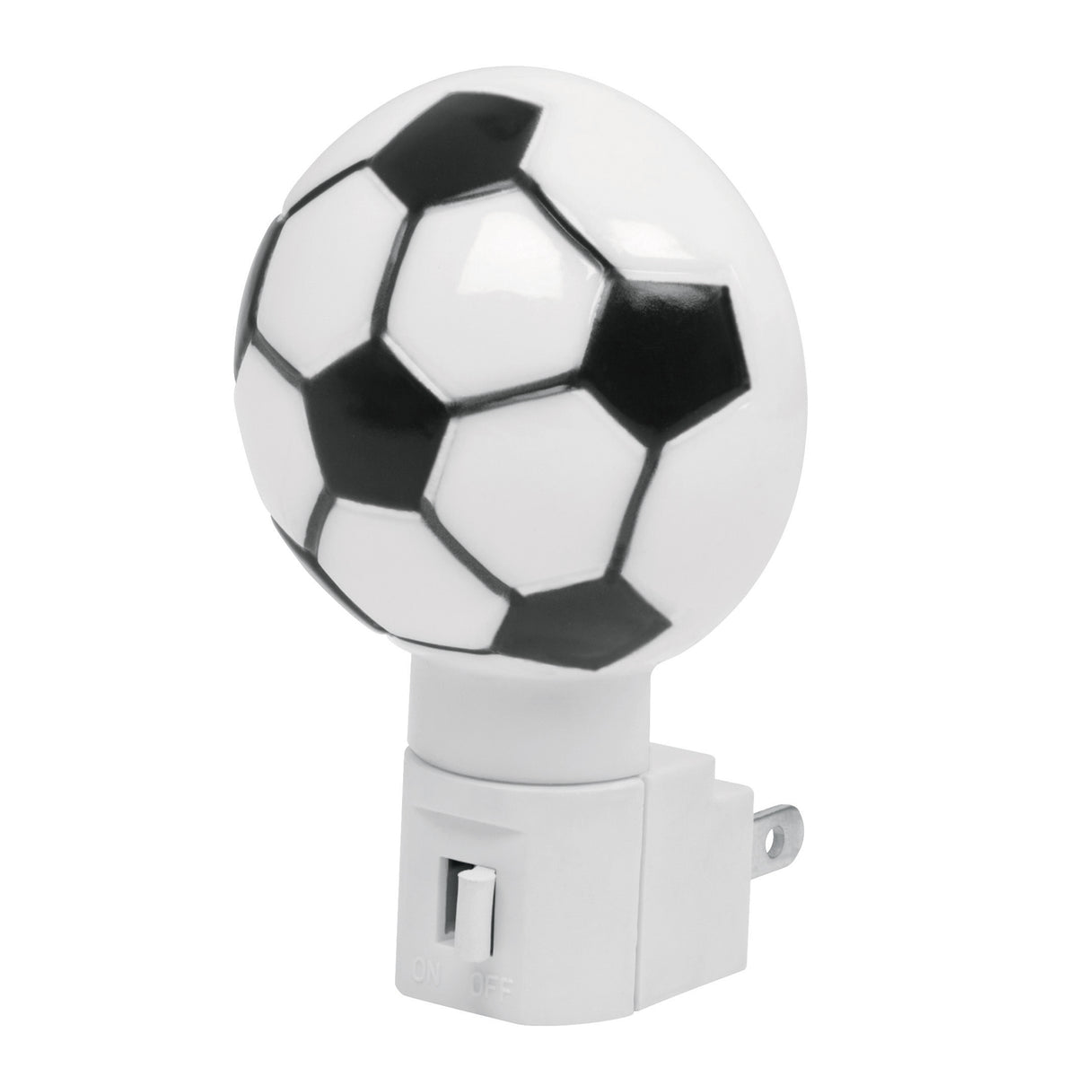 Luz de noche con lámpara E12, balón soccer, VOLTECK