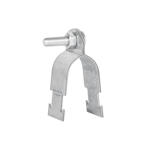 Abrazadera para perfil monocanal de 1 1/4', VOLTECK