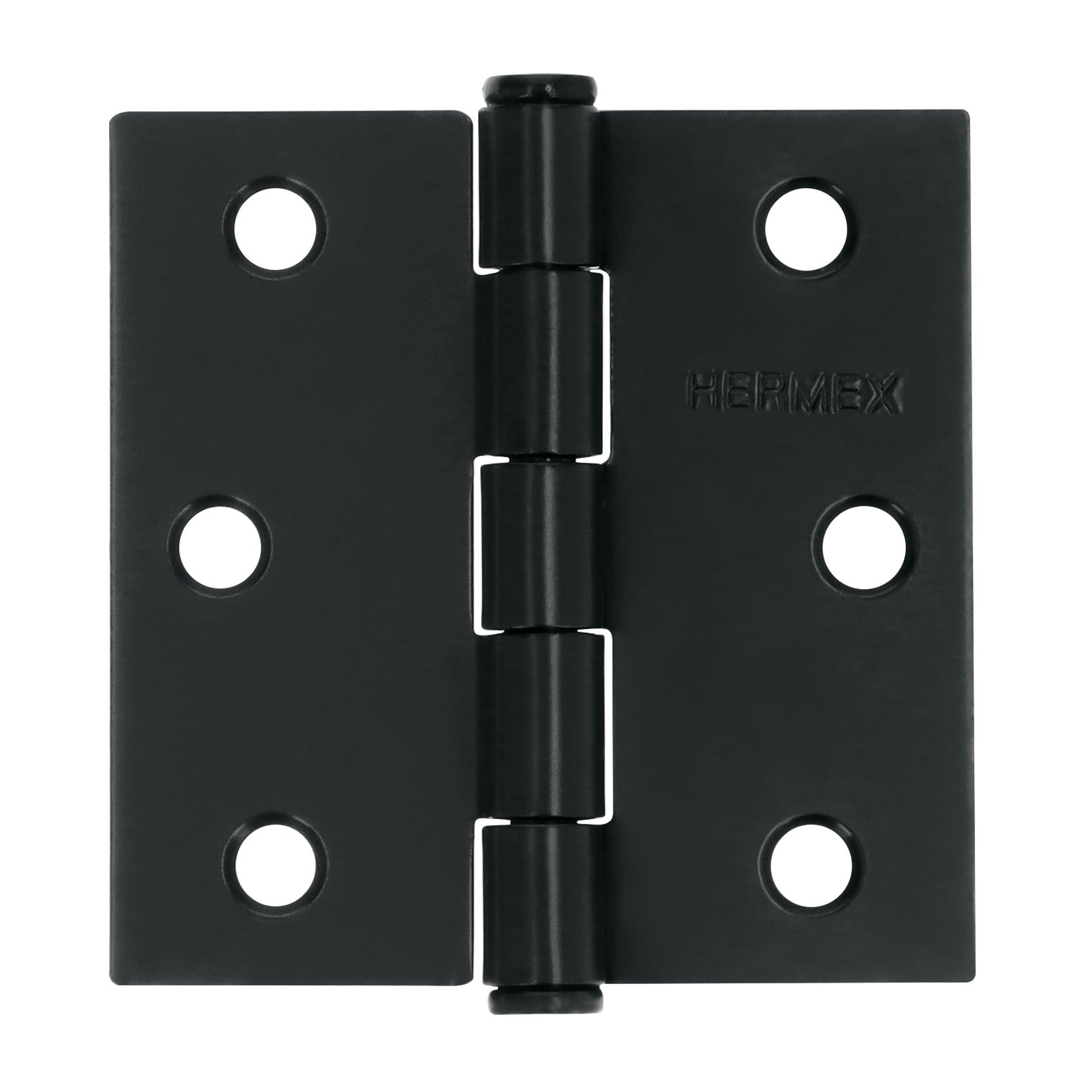 Bisagra cuadrada 2 1/2', negro mate, cabeza plana, HERMEX