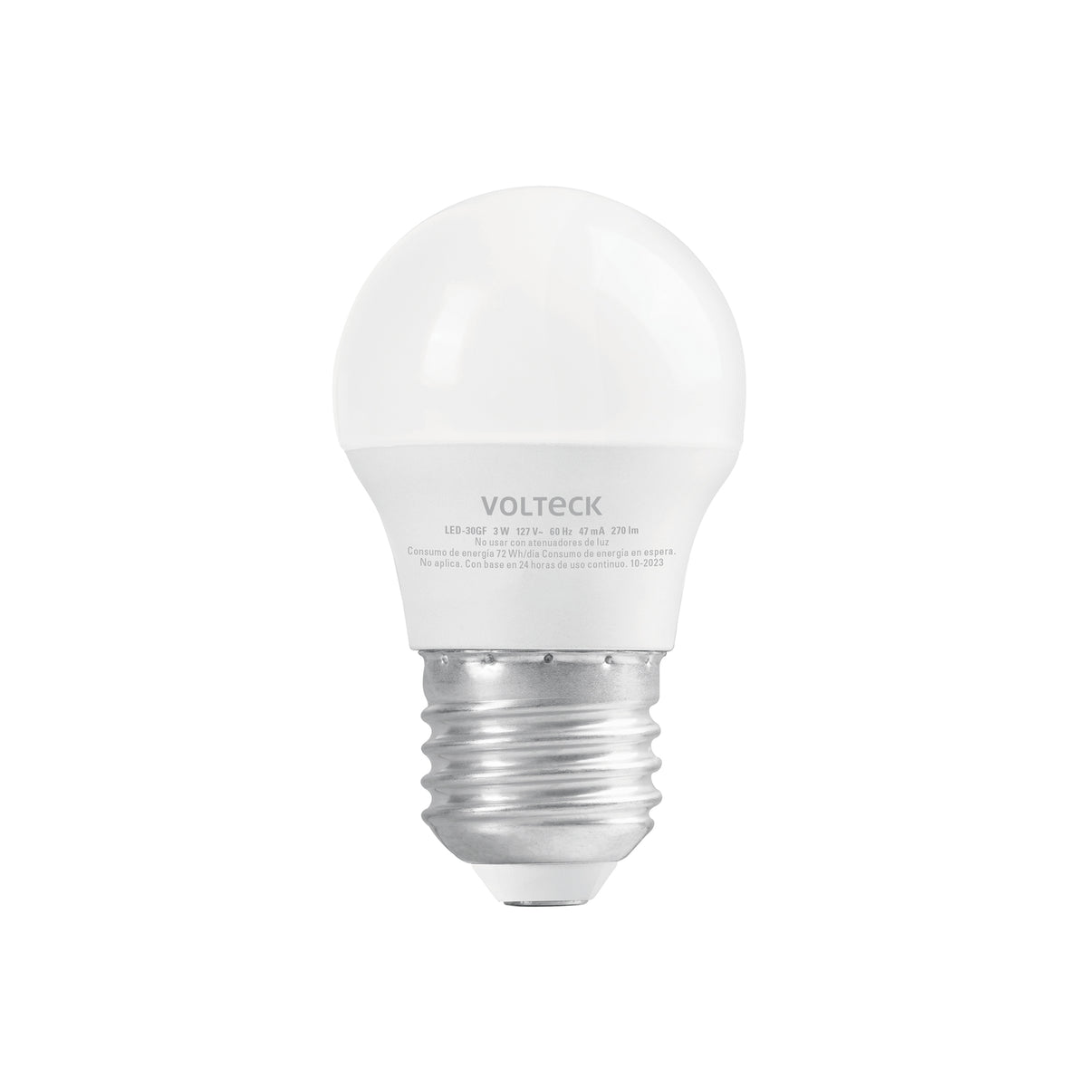 Foco LED 3W (25W) G45, 6500K blanca fría, 270 lm, blíster