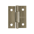 Bisagra rectangular 1-1/2' latón antiguo, HERMEX