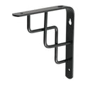 Ménsula reforzada negra 6 x 6', diseño escalera, FIERO