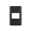Placa negra de 1 ventana 1.5 módulos, línea Lisboa, VOLTECK