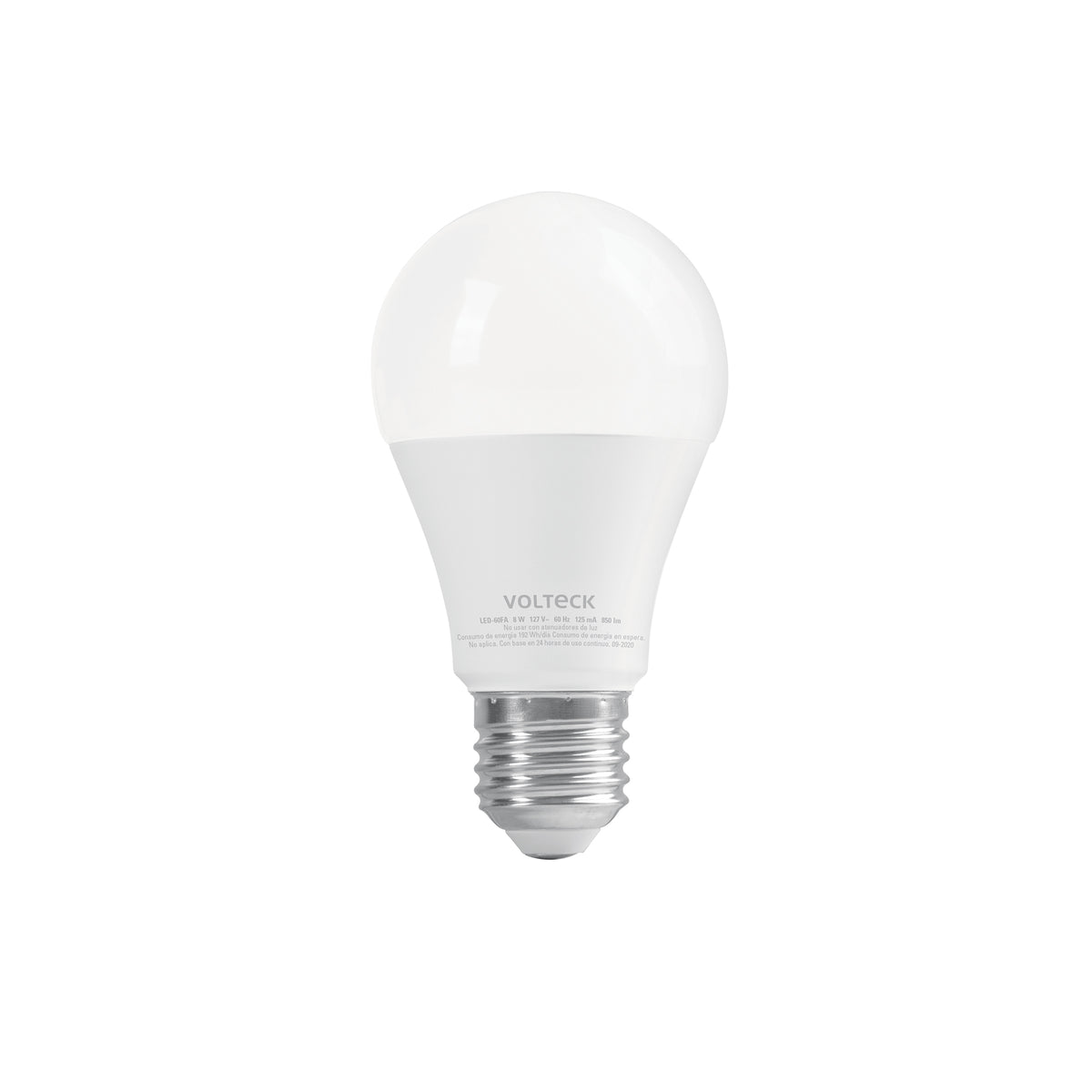 Foco LED 8W (60W) A19 6500K 3 niveles de luminosidad VOLTECK