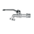 Llave de esfera de zinc 1/2', 110 g, s/adaptador, BASIC