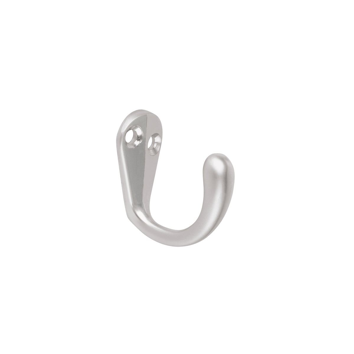 Gancho sencillo tipo perchero, 4 cm, cromo mate, HERMEX