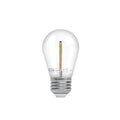 Foco LED filamento 1 W, S14, 2200K luz ambar, E26, VOLTECK