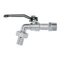 Llave de esfera, de zinc, 110 gr, entrada 1/2', FOSET BASIC