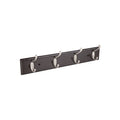 Perchero para pared con 4 ganchos, 10 cm, satinados, HERMEX