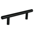 Jaladera de acero, 96mm, línea Cilindro, negro, HERMEX